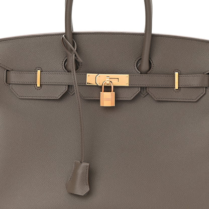Hermes Epsom Birkin 35 Etain 8 of 11