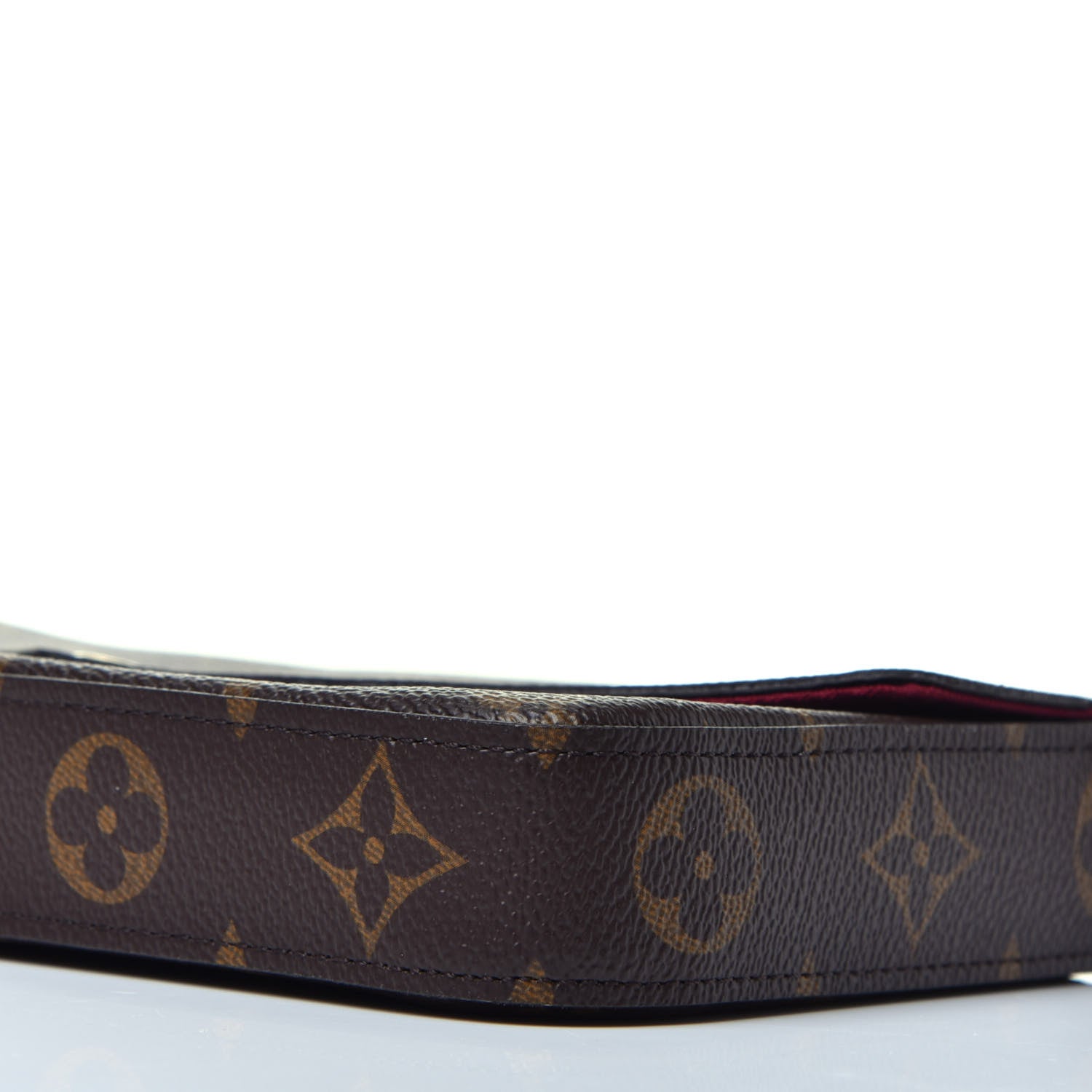 Louis Vuitton Monogram Pochette Felicie Chain Wallet Fuchsia 10 of 10