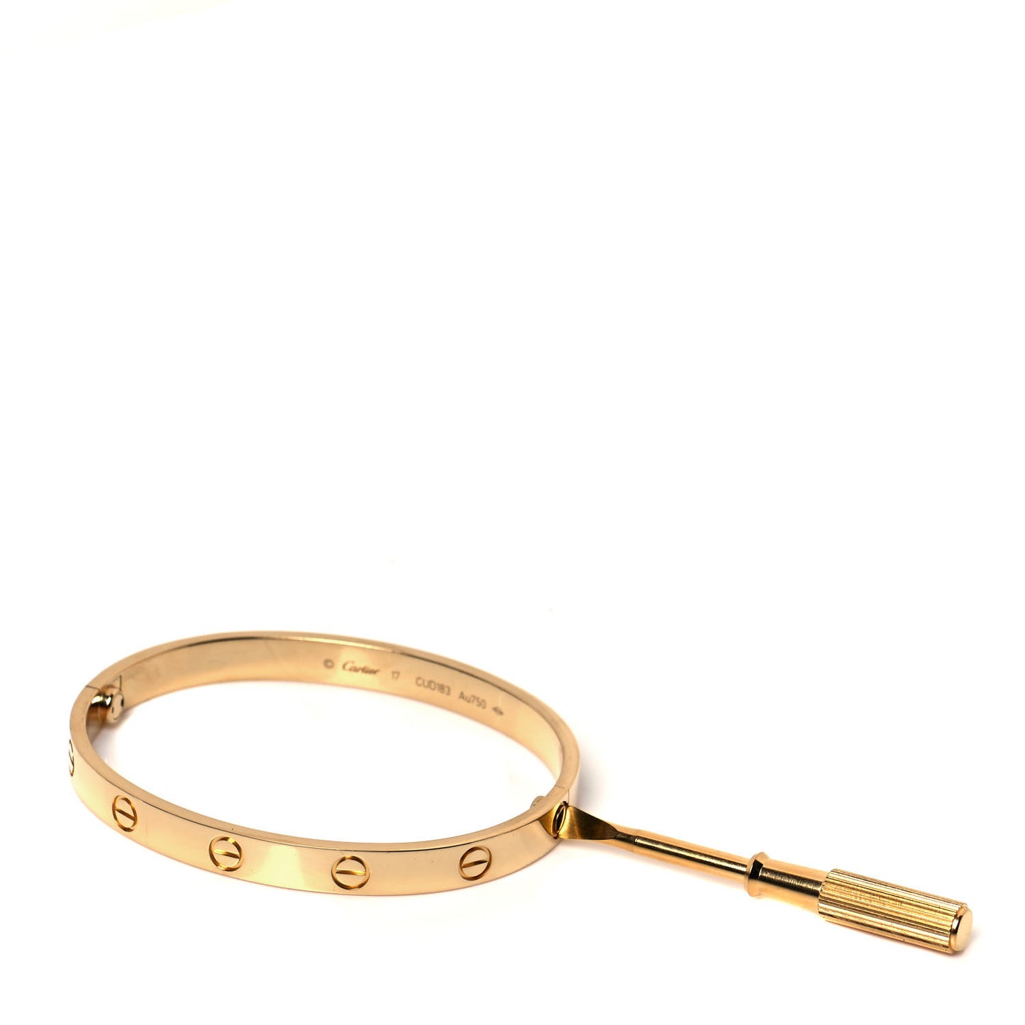 18K Yellow Gold LOVE Bracelet 17