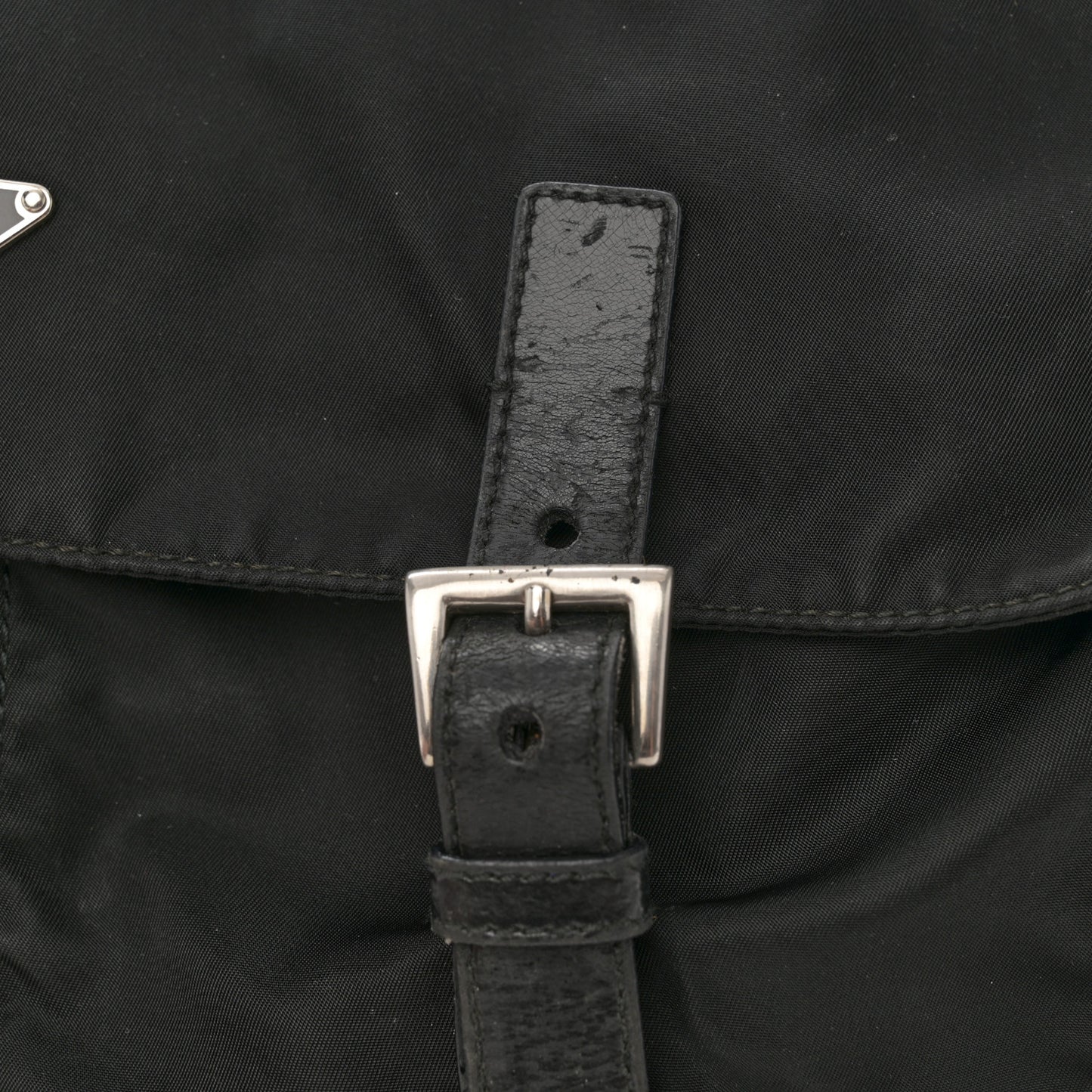 Nylon Vela Sport Messenger Bag Black