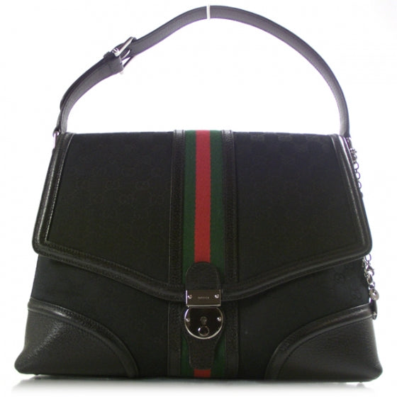 Monogram Treasure Flap Black