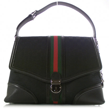 Gucci Monogram Treasure Flap Black 1 of 10