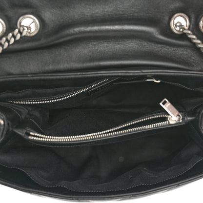 Saint Laurent Calfskin Y Quilted Monogram Medium Loulou Chain Satchel Black 5 of 11