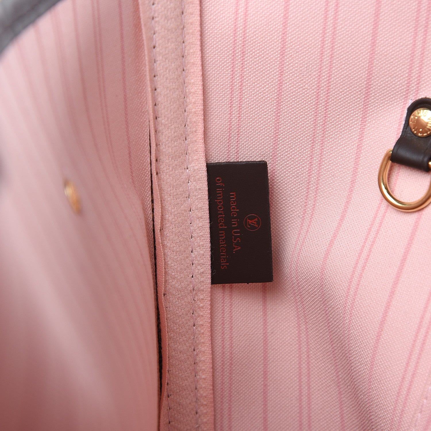 Louis Vuitton Damier Ebene Neo Neverfull MM Rose Ballerine 8 of 10