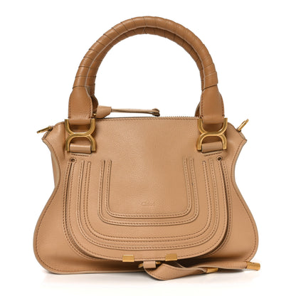 Chloe Calfskin Small Marcie Satchel Milky Brown 1 of 11