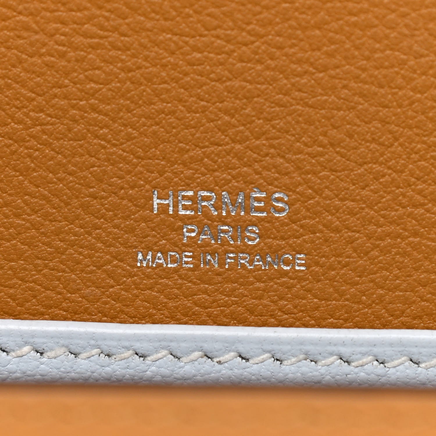 Hermes Evercolor Verso Mini Sac Roulis Caramel Bleu Brume 6 of 11