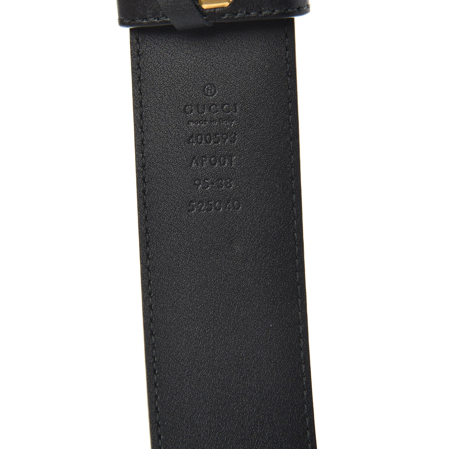 Gucci Calfskin Double G 40mm Belt 95 38 Black 4 of 6