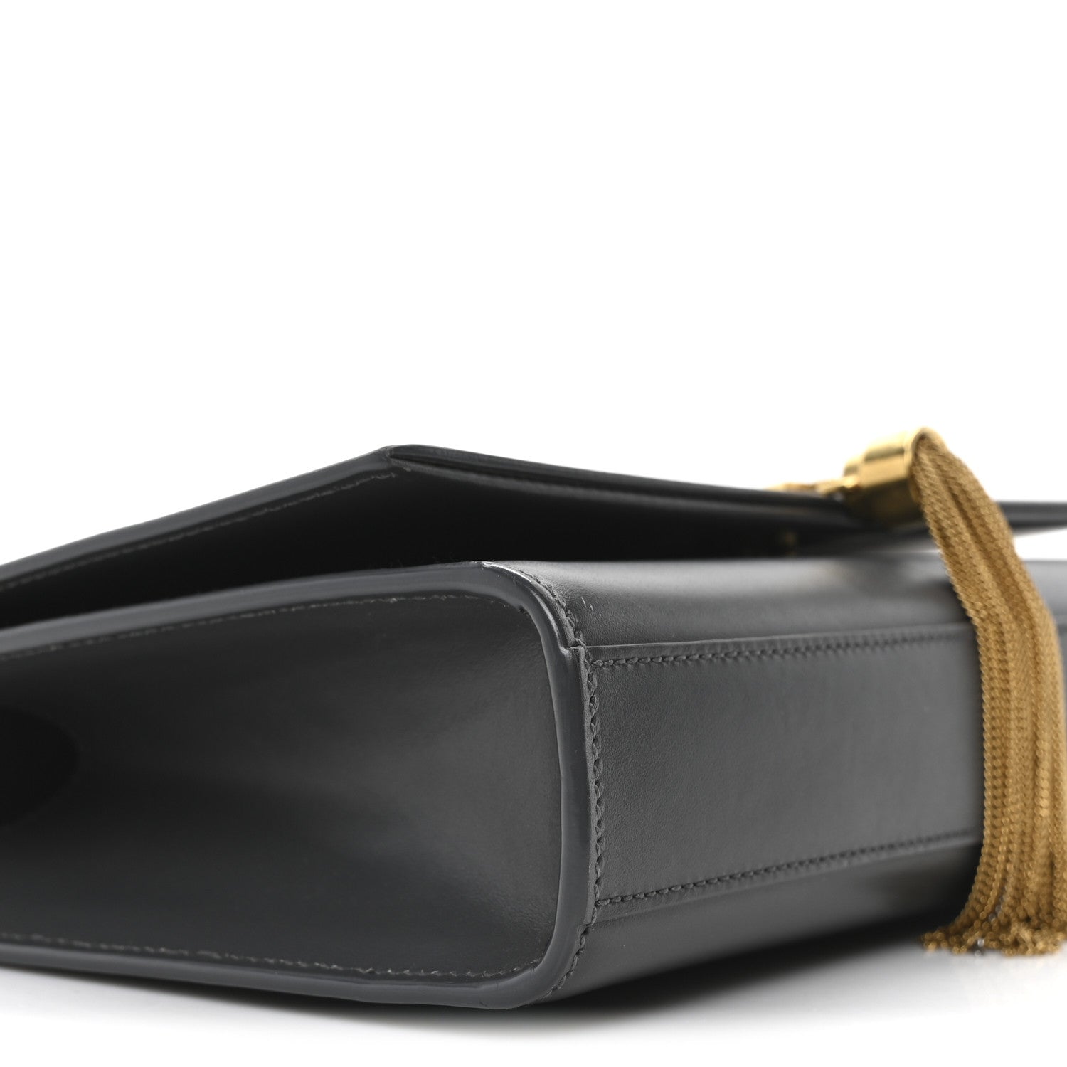 Saint Laurent Smooth Calfskin Medium Classic Monogram Kate Tassel Satchel Grey 8 of 9