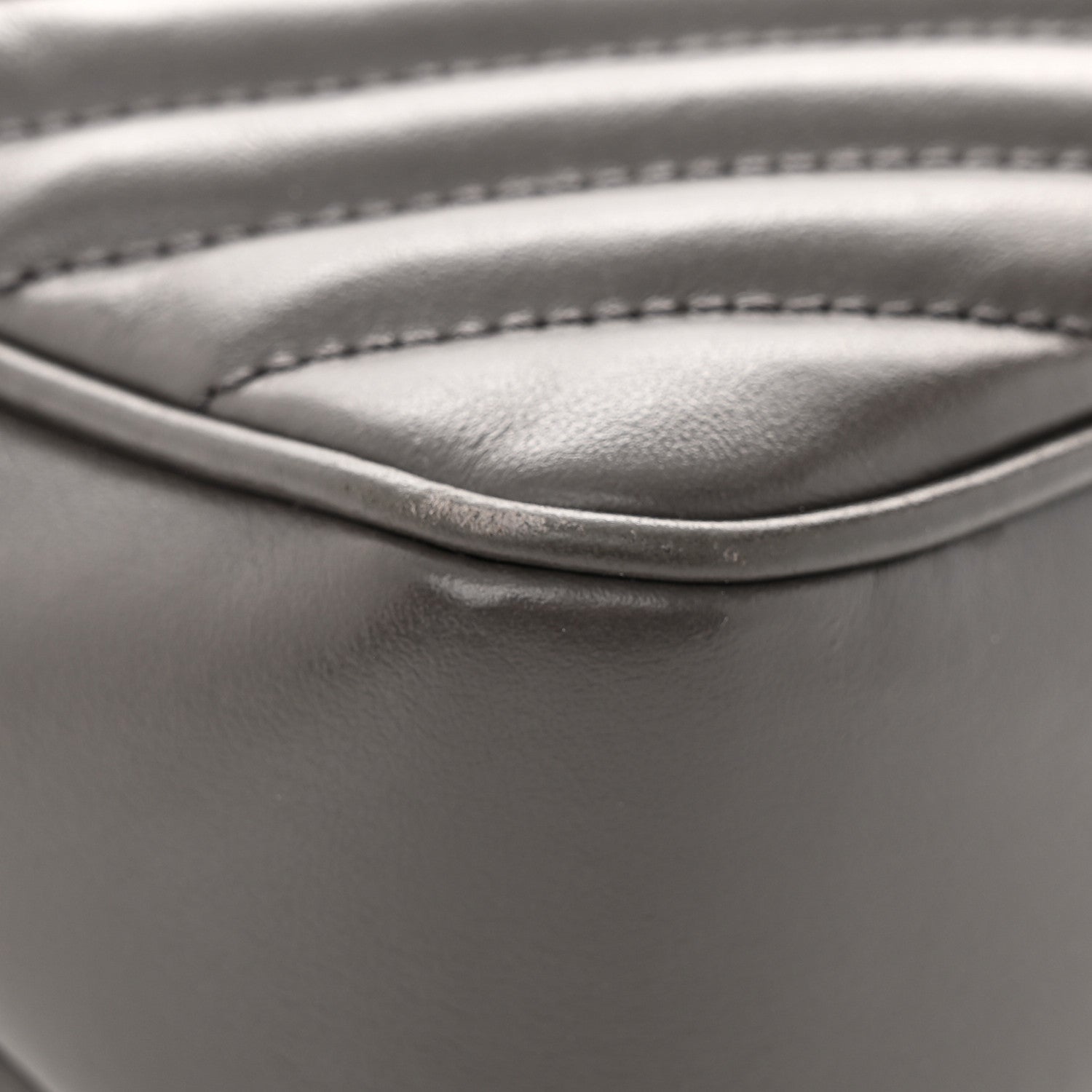 Saint Laurent Calfskin Matelasse Monogram Lou Camera Bag Storm 11 of 17