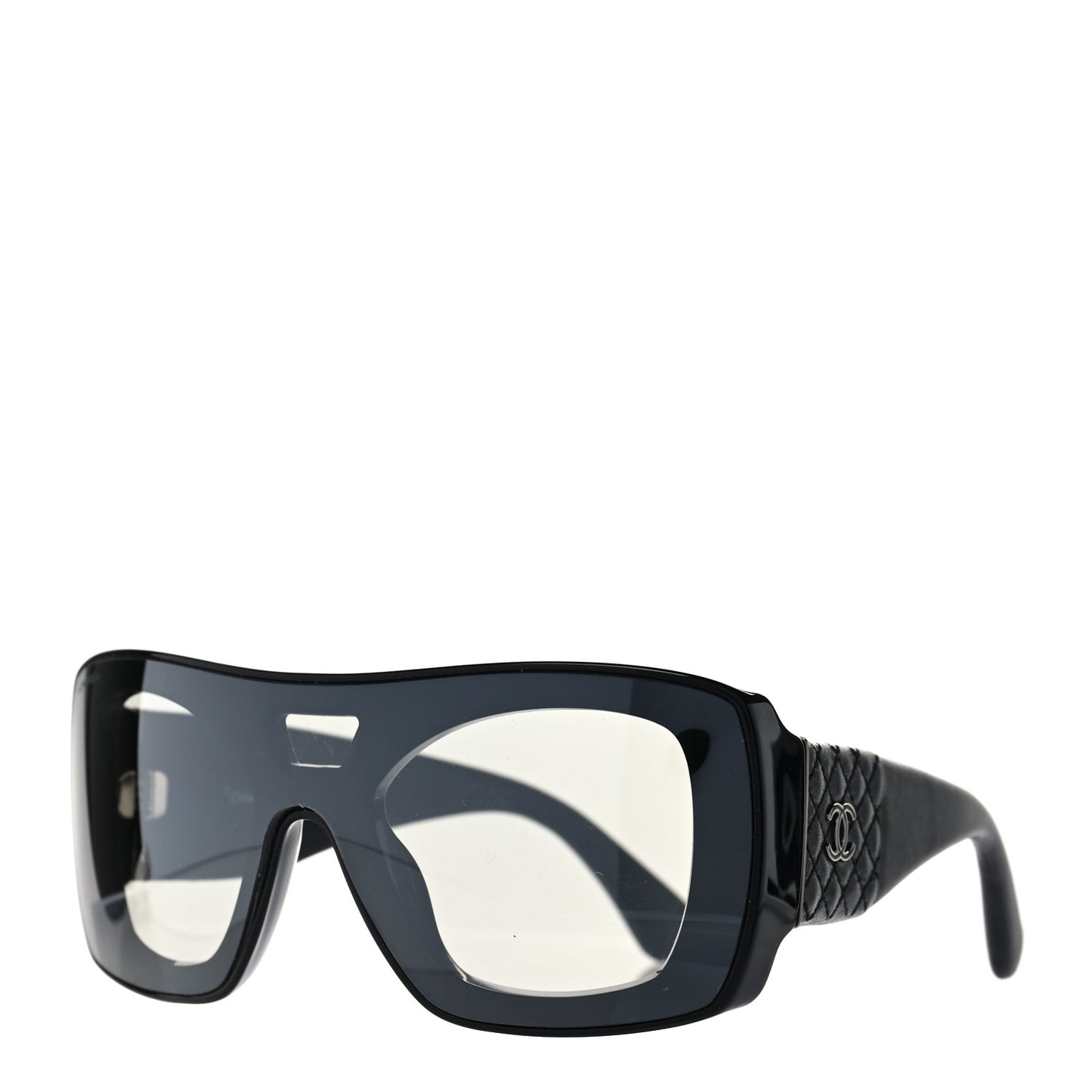 Lambskin Shield Quilted Sunglasses 71267 Black