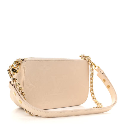Louis Vuitton Empreinte Monogram Giant Multi Pochette Accessories Cream 3 of 10