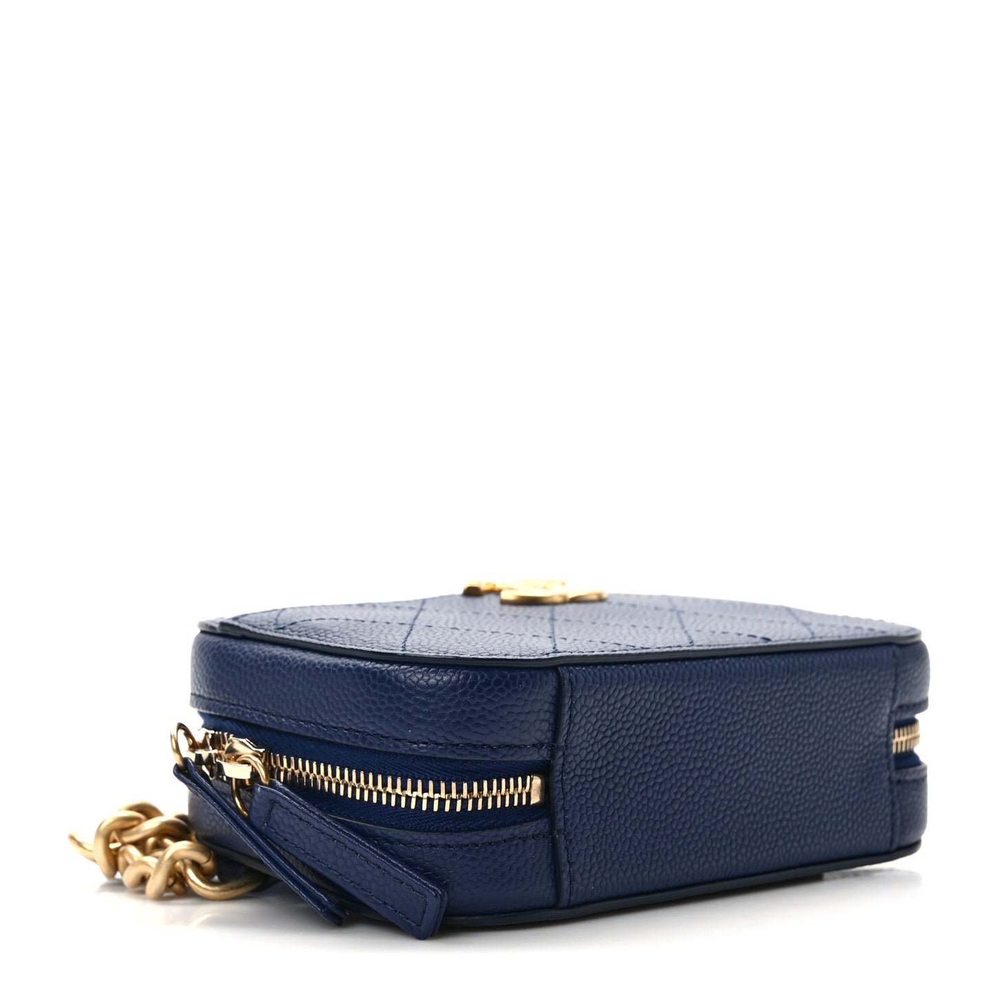 Caviar Stitched Waist Bag Blue
