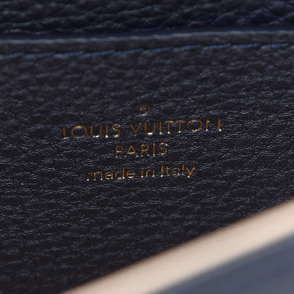 Louis Vuitton Grained Calfskin LV Pont 9 Soft MM Bleu Marine 6 of 8