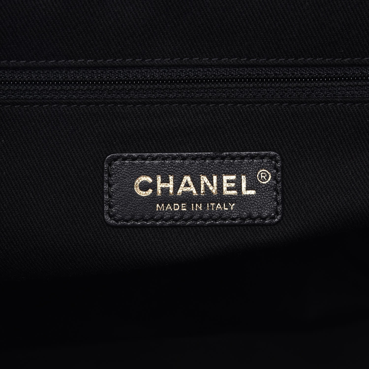 Chanel Calfskin Caviar Quilted Large Shopping Tote Black 6 of 7