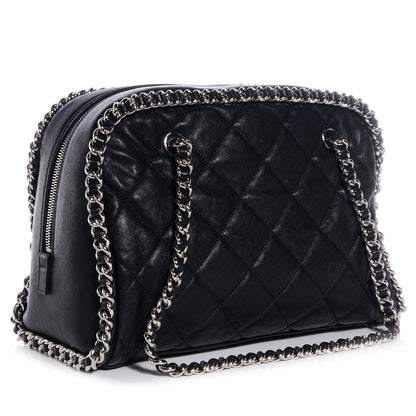 Chanel Calfskin Chain Around Bowler Black 3 of 8