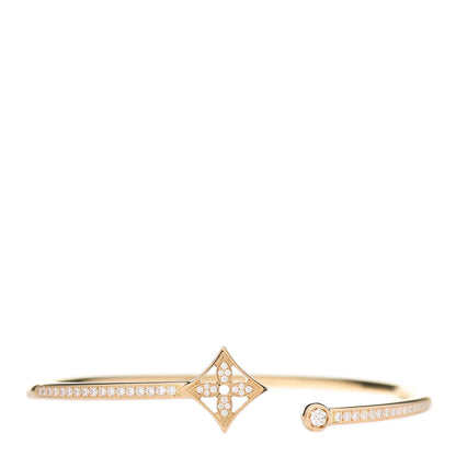 Louis Vuitton 18K Yellow Gold Diamond Pave Idylle Blossom Twist Bracelet 1 of 4