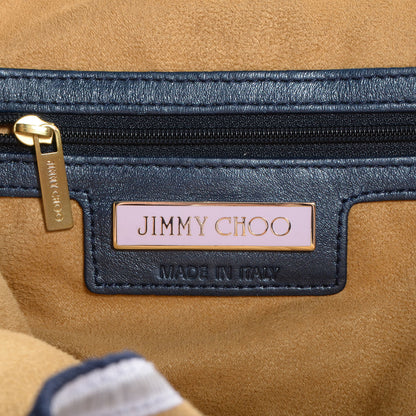 Jimmy Choo Leather Suede Malindi Navy 6 of 7