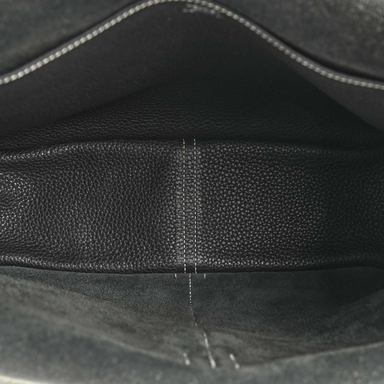 Hermes Taurillon Clemence Halzan 31 GM Black 5 of 13