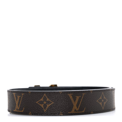 Louis Vuitton Calfskin Monogram 30mm LV Initiales Reversible Belt 80 32 Black 2 of 5