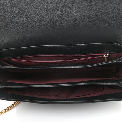 Chanel Caviar Suede Stitched Lady Coco Flap Black 5 of 11