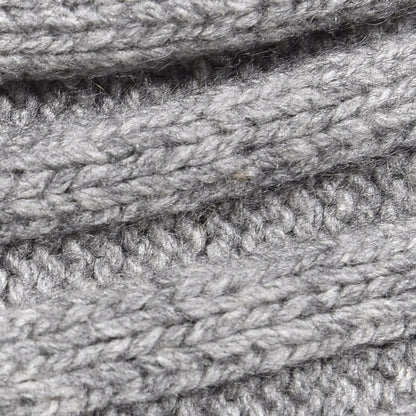 Chanel Cashmere Camellia Fringe Scarf Grey 6 of 8