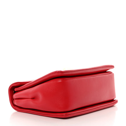 Valentino Garavani Nappa One Stud Chain Clutch Rouge Pur 4 of 10
