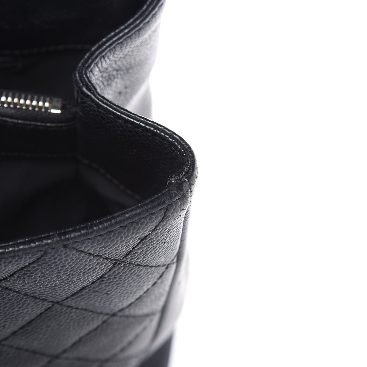 Caviar Quilted Grand Shopping Tote GST Black