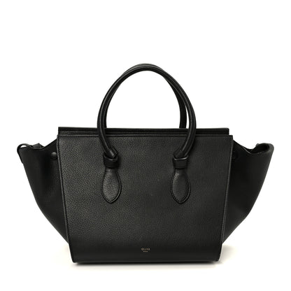 Celine Crisped Calfskin Mini Tie Knot Tote Black 1 of 10