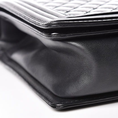 Chanel Patent Quilted Large Boy Flap Black 8 of 11