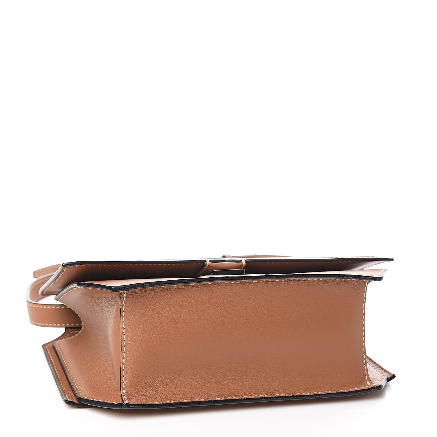 Calfskin Medium Bow Cut Shoulder Bag Tan