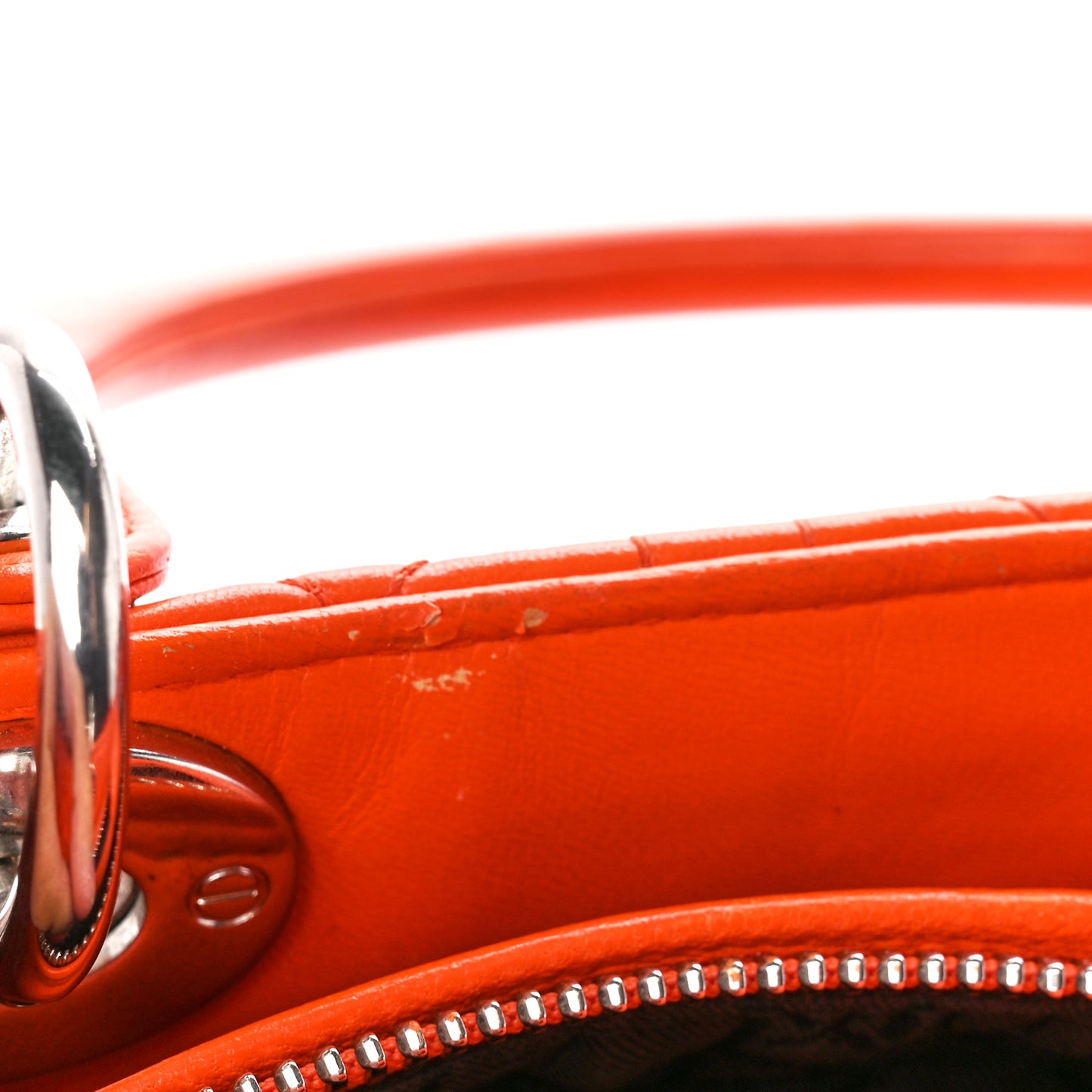 Lambskin Cannage Medium Lady Dior Orange