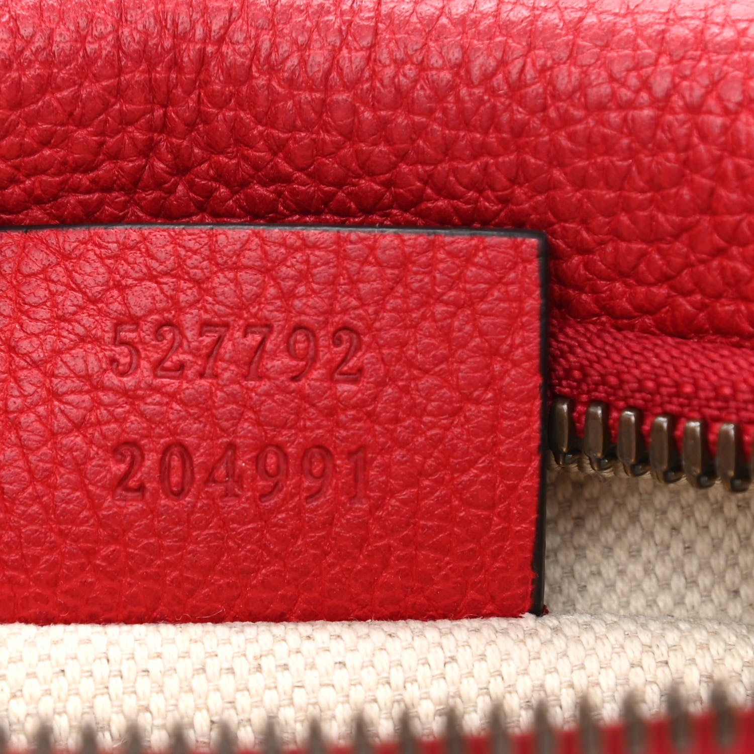 Gucci Grained Calfskin Small Logo Belt Bag Hibiscus Red 6 of 9