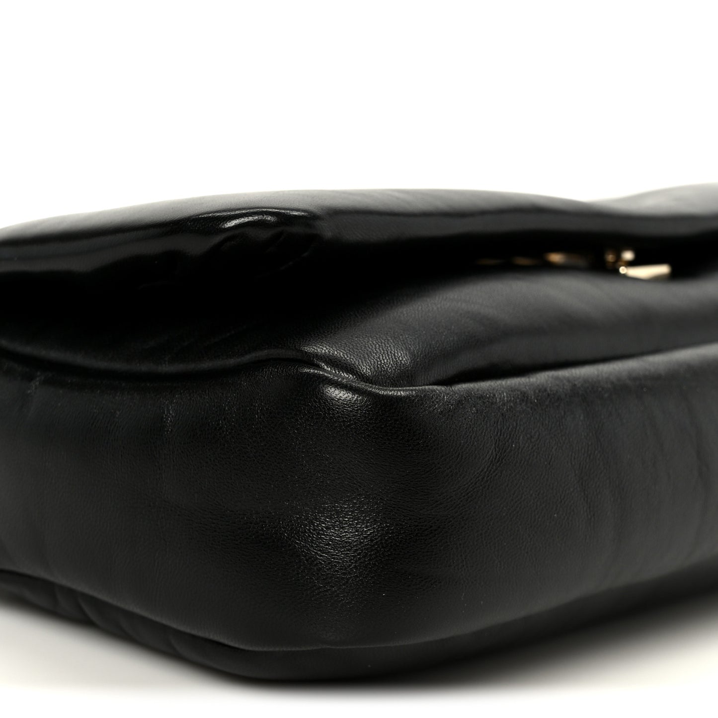 Lambskin Small GG Milano Top Handle Shoulder Bag Black