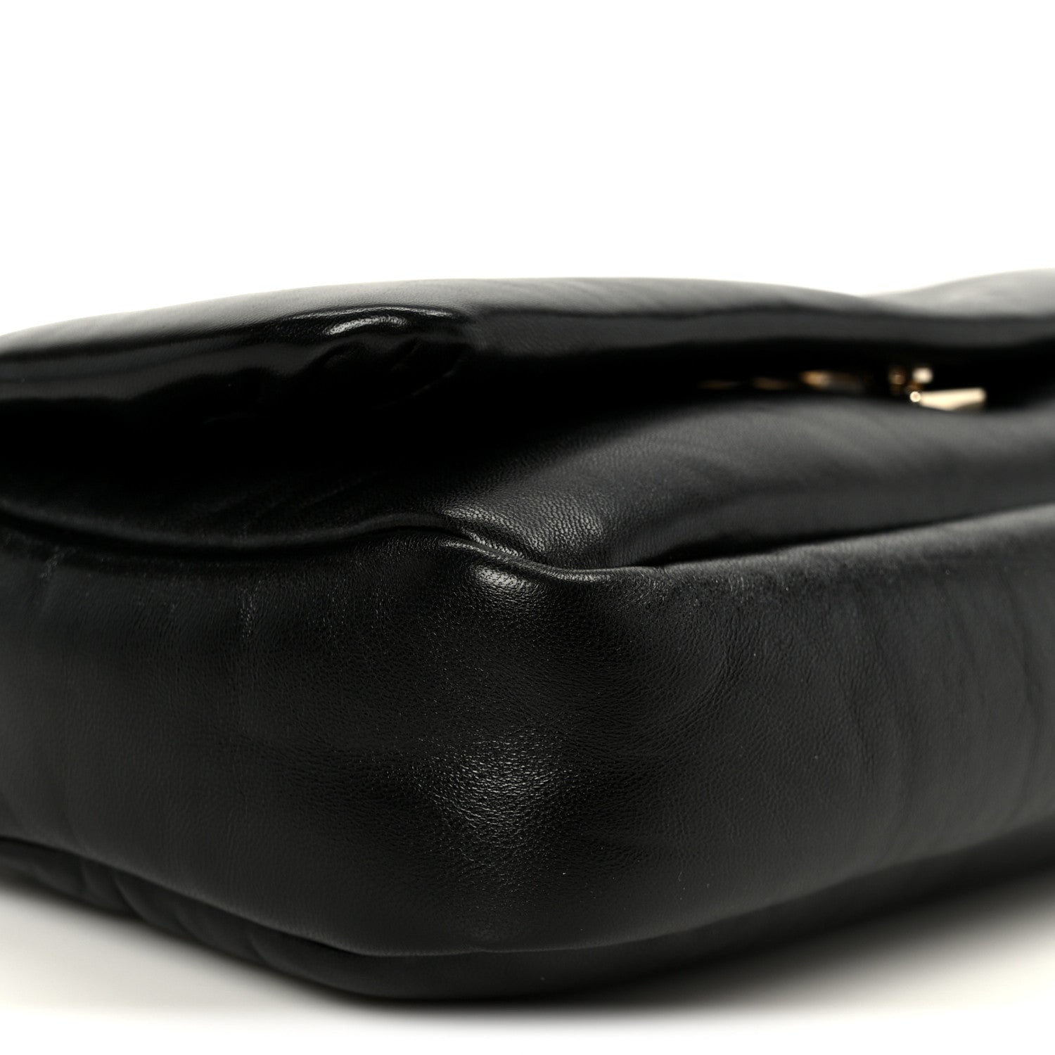 Gucci Lambskin Small GG Milano Top Handle Shoulder Bag Black 10 of 11