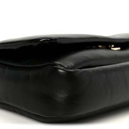 Gucci Lambskin Small GG Milano Top Handle Shoulder Bag Black 10 of 11