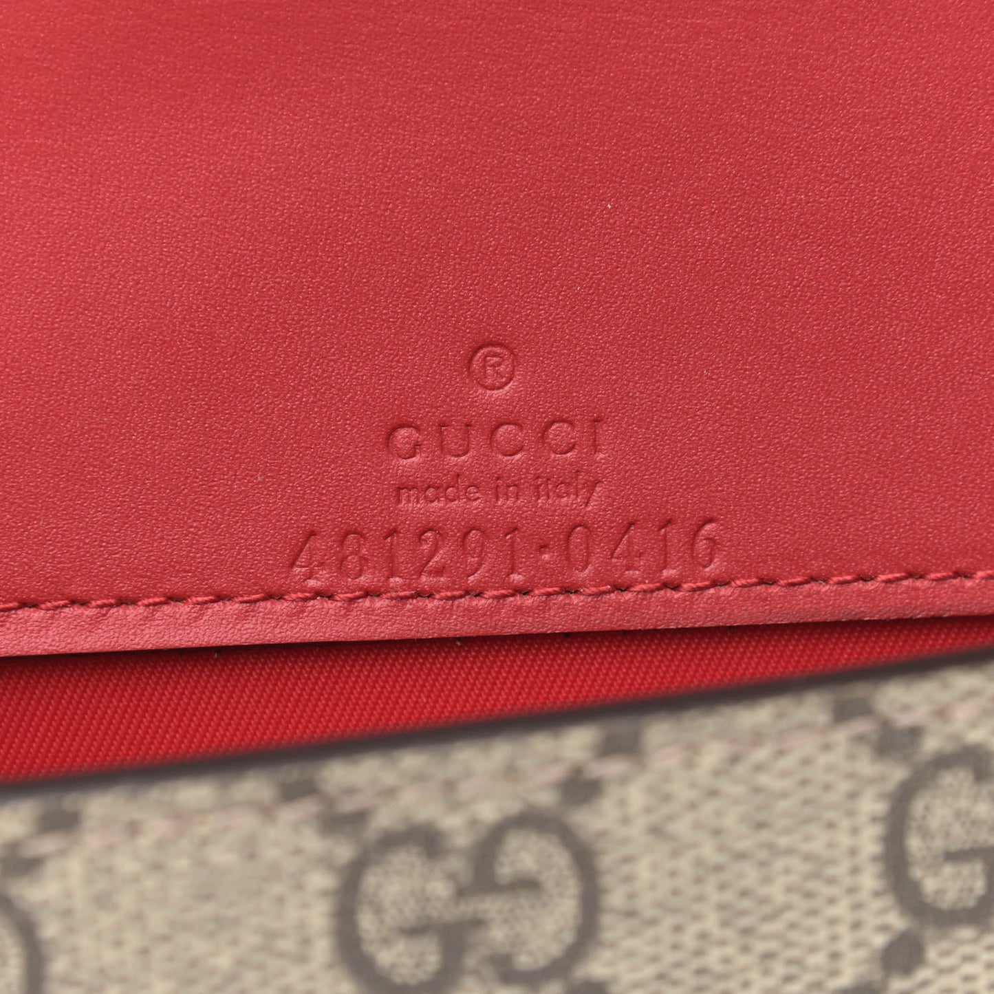 GG Supreme Monogram Mini Cherry Chain Bag