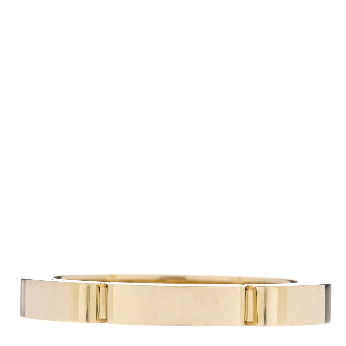 18K Yellow Gold Diamond Maillon Panthere Wedding Band Ring 49 4.75