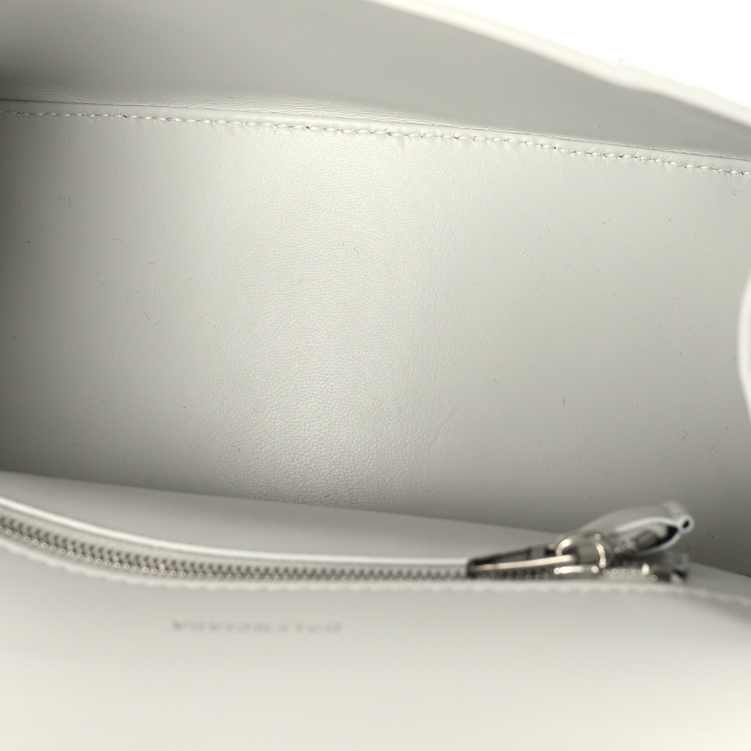 Balenciaga Calfskin Crocodile Embossed Small Hourglass Top Handle Bag White 5 of 9