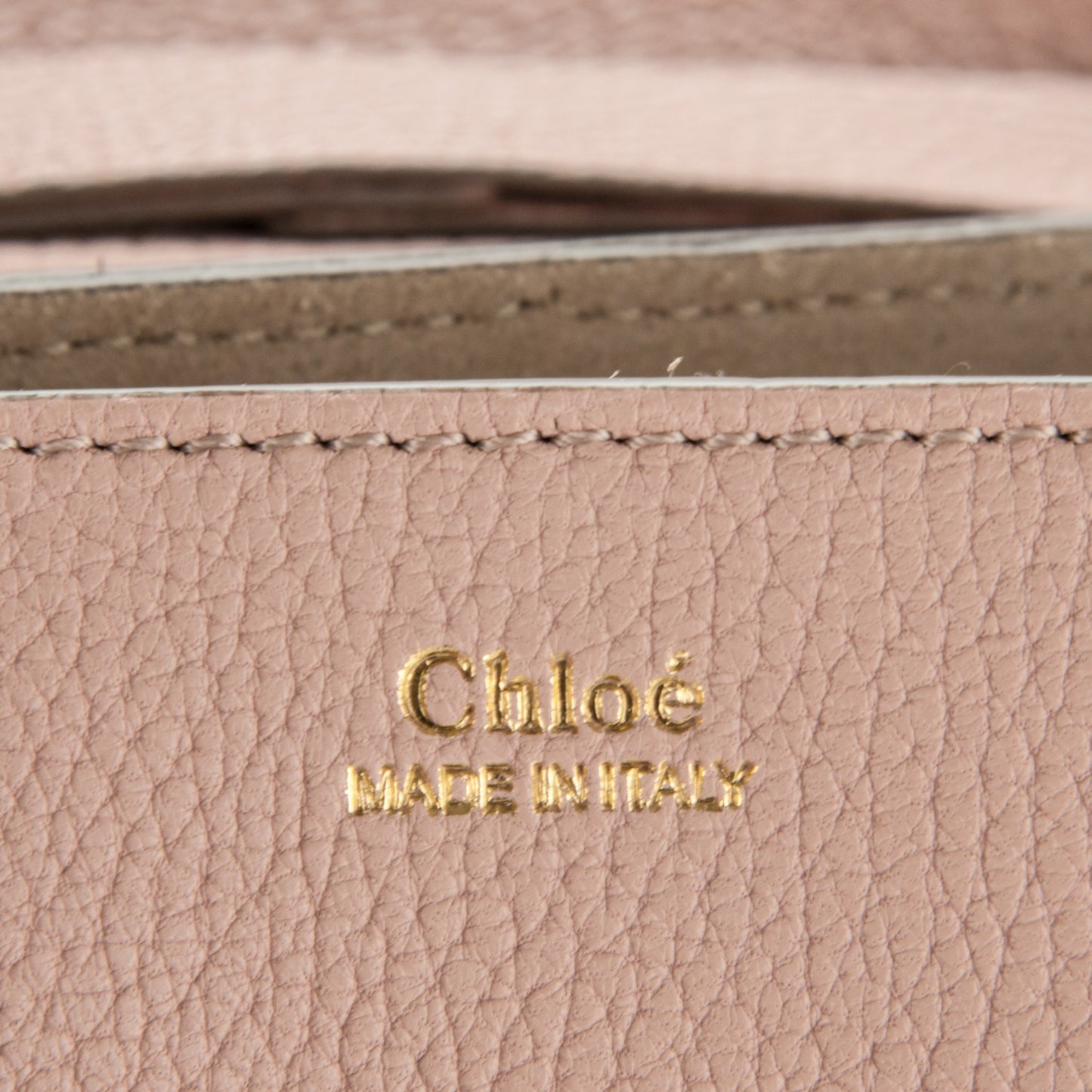Grained Lambskin Mini Drew Shoulder Bag Cement Pink