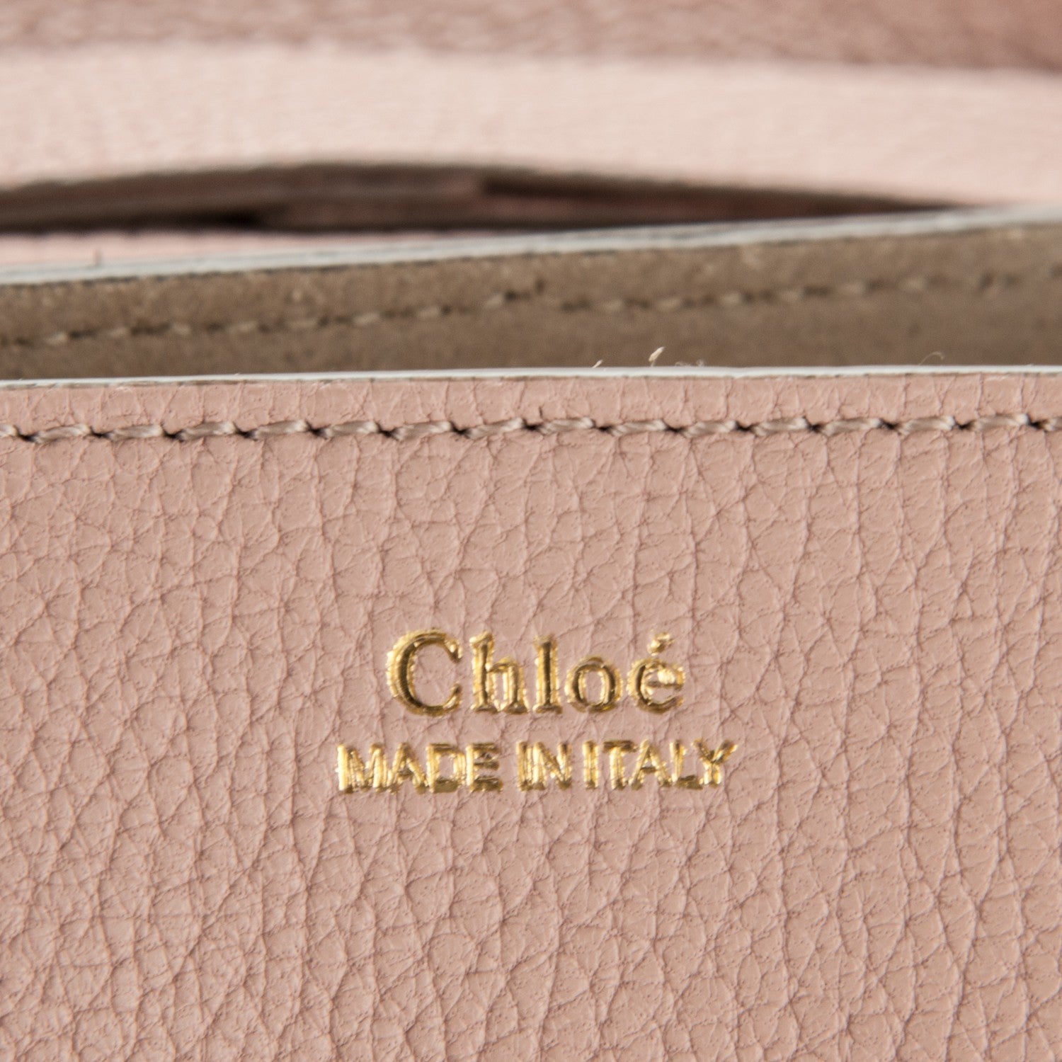 Chloe Grained Lambskin Mini Drew Shoulder Bag Cement Pink 6 of 6