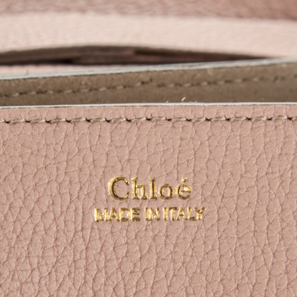 Chloe Grained Lambskin Mini Drew Shoulder Bag Cement Pink 6 of 6