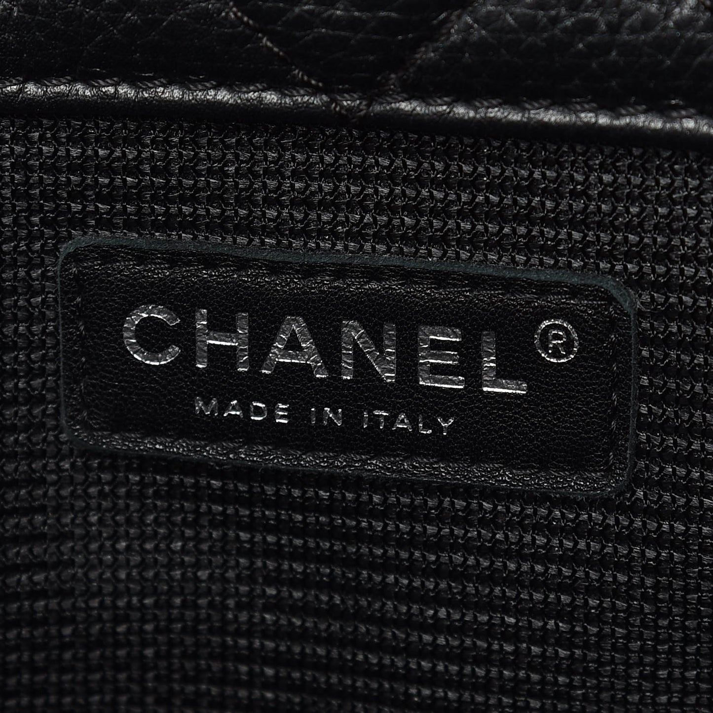 Calfskin Quilted XXL Travel Flap Bag Black