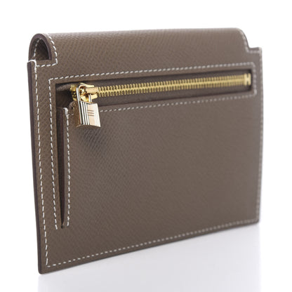Hermes Epsom Kelly Pocket Compact Wallet Etoupe 3 of 7