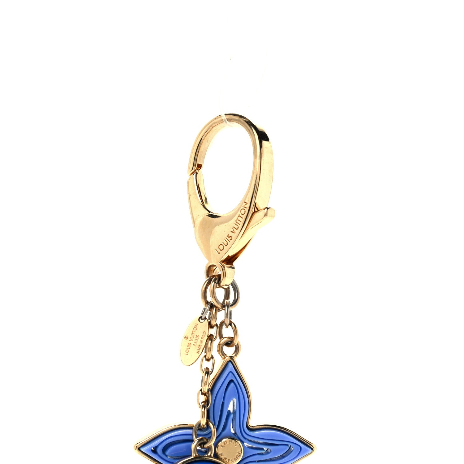 Louis Vuitton Resin Naif Bag Charm Blue 3 of 5