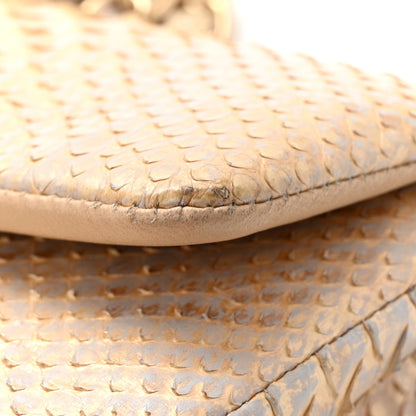 Chanel Metallic Snakeskin Mini Rectangular Flap White Gold 24 of 29