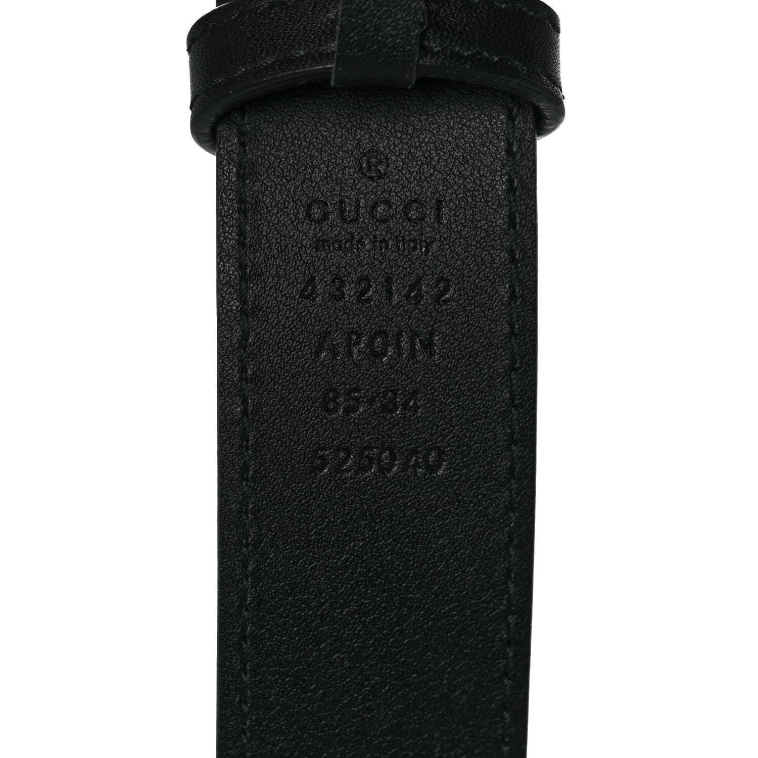 Gucci Moon Calfskin Crystal Dionysus 30mm Belt 85 34 Black Black Diamond 3 of 4
