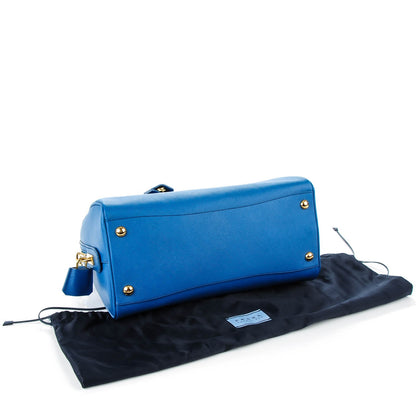 Prada Saffiano Lux Bowler Cobalto 4 of 7