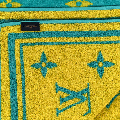 Louis Vuitton Cotton Monogram Beach Towel Yellow 4 of 4