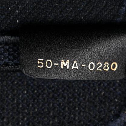 Christian Dior Canvas Embroidered Camouflage Saddle Bag Blue 7 of 11