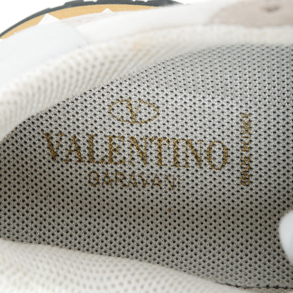 Valentino Garavani Fabric Suede L'Amour Womens Rockrunner Sneakers 39.5 White 8 of 10